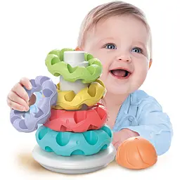Іграшка-пірамідка Baby Clementoni Stacking Rings (17103) - мініатюра 5