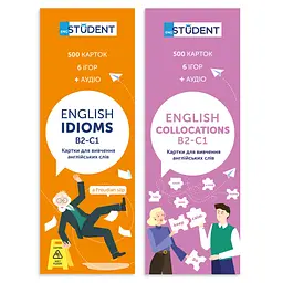 Картки для вивчення англійської мови English Student. Idioms B2-C1 & Collocation B2-C1