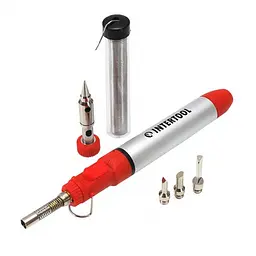 Мікропальник 12 мл та 4 насадки для паяння та різання INTERTOOL GB-0005 - мініатюра 2
