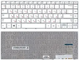 Клавіатура для ноутбука Samsung (470R4E, BA59-03680A) White, (No Frame) - мініатюра 3