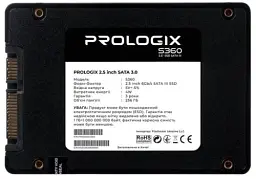 Твердотільний накопичувач SSD 256Gb, ProLogix S360, SATA3, 2.5", 3D TLC, 530/510 МБ/с (PRO256GS360) - мініатюра 2