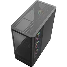 Корпус Modecom VOLCANO AQ400 ARGB MIDI SIDE LCD 6,2”, 4x120mm fans ЧОРНІЙ без Блок живлення ATX - мініатюра 8