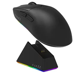 Игровая мышь Ajazz AJ-139B MC V2 Wireless/Bluetooth/USB ESports Gaming 12000dpi 35G Black - мініатюра 2
