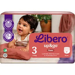 Підгузки-трусики Libero Up&Go 3 (5-8 кг) 35 шт. - мініатюра 2