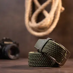 Чоловічий текстильний ремінь Vintage 115х3,4 см acs0018133 - мініатюра 7