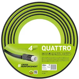 Шланг садовий QUATTRO 1" 20м 4 шари до 20бар -10…+50°C Cellfast sad0001916