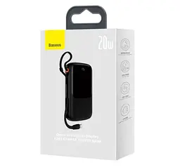 Портативний акумулятор Baseus Qpow Pro 20000 mAh 20 W iP PPQD040001 чорний - мініатюра 4