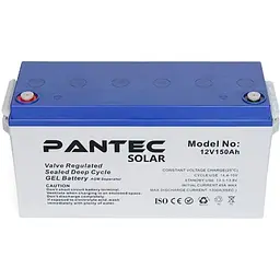 Акумулятор Pantec GEL 12V/150Ah/1800Wh [PTG150-12] [114101]