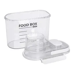 Контейнер для зберігання сипучих продуктів з кришкою дозатором 2 л, білий Yiwu HP-27-13 - мініатюра 20