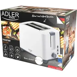 Тостер Adler AD 3216 на 2 скибочки - мініатюра 4