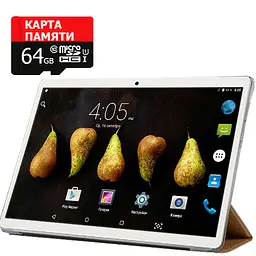 Планшет-телефон Adronix MT232 3G Pink 2/32GB + Чохол-книжка + Карта пам'яті 64GB - мініатюра 2