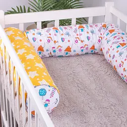 Валики-бортики MirSon Kids Time 18-0002 Sweet Home захисні білі 2 шт. - мініатюра 2