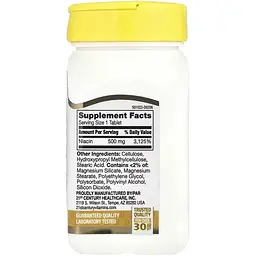 Дієтична добавка Niacin 500 мг 100 таблеток - мініатюра 2