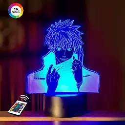 Нічник-світильник 3D Годжо Сатору 3 3DTOYSLAMP 24х15 см osv0001795