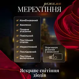 Гірлянда-штора GarlandoPro Зірки розмір 3x0.7 м 12 фігур, жовтий (1733056Y) - мініатюра 4
