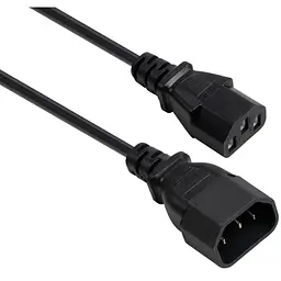 Кабель живлення C13 to C14 1.8m 0.75mm2 copper Vinga (VYPCC13141875CU)