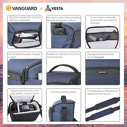 Сумка Vanguard Vesta Aspire 25 Navy (Vesta Aspire 25 NV) - мініатюра 9