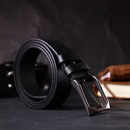 Шкіряний чоловічий ремінь GRANDE PELLE 3,4х120 см acs0026883 - мініатюра 7