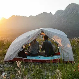 Намет Naturehike Star-River 2 Updated NH17T012-T 20D надлегкий двомісний з футпринтом сіро-червоний - мініатюра 6
