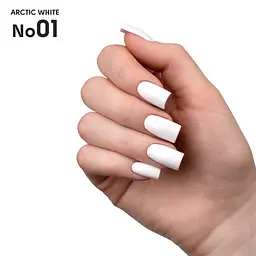 Гель-лак для нігтів 01 Arctic White Shelly 12 мл - мініатюра 3