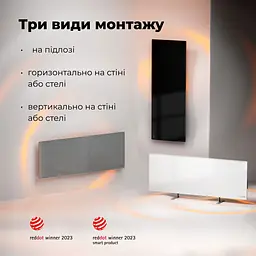 Конвекційний обогрівач AENO Premium Eco Smart GH4S LED Black [AGH0004S] [119182] - мініатюра 7