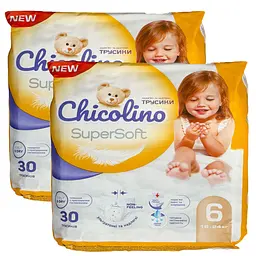 Підгузки-трусики Chicolino Super Soft 6 (16-24 кг), 60 шт