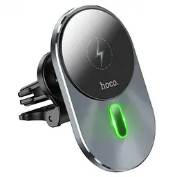 Автотримач з бездротовою зарядкою HOCO CA91 Grey