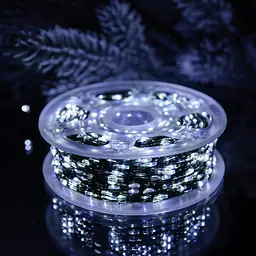 Гірлянда Роса нитка 500 LED довжина 50 м з пультом від мережі зелена, білий GarlandoPro 500L50MGW - мініатюра 11