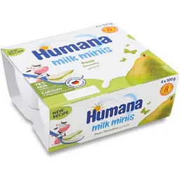 Продукт кисломолочний Humana Milk minis з грушею 4 шт. по 100 г  - мініатюра 2