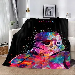 Плед плюшевий на подарунок 3D SOLDIER 160х200 см