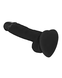 Реалістичний фалоімітатор Strap-On-Me SOFT REALISTIC DILDO Black - Size S - мініатюра 2