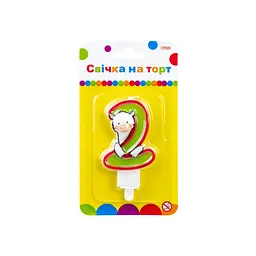 Свічка Maxi Llama "2" висотою 7,62 см (MX622068-2)