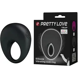 Кільце ерекційне серії Pretty Love Trap BI-210140, Чорний - мініатюра 2