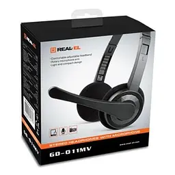 Навушники Real-El GD-011MV Black (EL124100022) - мініатюра 3