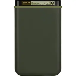 Зовнішній жорсткий диск Transcend StoreJet 25M3 1TB [TS1TSJ25M3G] Military Green [42306] - мініатюра 4