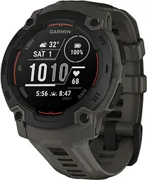 Смарт-годинник Garmin Instinct E 45mm Black with Charcoal Band (010-02933-00)