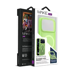 Чохол MAKE Apple iPhone 17 Pro Max Silicone Aura Magnet Fluorescent - мініатюра 4