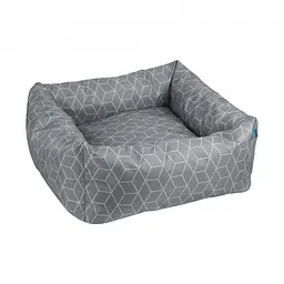 Лежак для собак та котів Barksi Home S квадратний Сірий 40x40 см 1412046