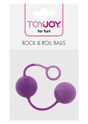 Вагінальні кульки Toy Joy RockRoll, 17 см, пурпурний - мініатюра 3