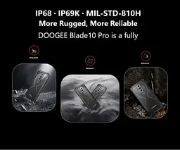 Смартфон Doogee Blade 10 Pro 6/256GB чорно-сріблястий - мініатюра 4