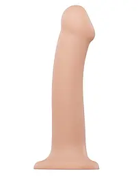 Насадка для страпону Strap-On-Me Dual Density Dildo Flesh L Strap-on-me SO2355 91231 - мініатюра 4