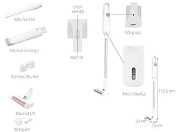 Бездротовий пилосос Xiaomi Mi Vacuum Cleaner Light BHR4636GL - мініатюра 8
