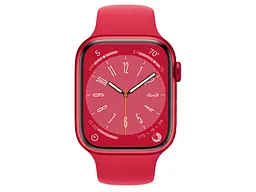 Смарт-годинник Apple Watch Series 8 GPS 45mm(PRODUCT) Red Aluminum Case with (PRODUCT) Red Sport Band M/L (MNUU3) - мініатюра 2