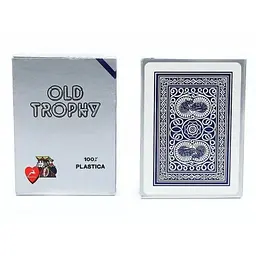Карти гральні Modiano Old Trophy Moto 100% Plastic (blue) (00460)