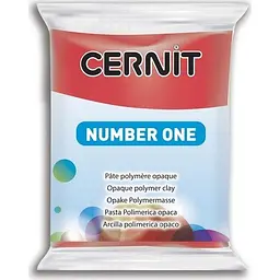 Полімерна глина Cernit Number One, 56 г., ЧЕРВОНИЙ, (CR-CE0900056400)