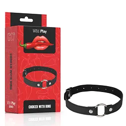 Нашийник Erospace Wild Play Choker With Ring C17 чорний