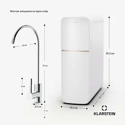 Система фільтрації води  Klarstein PureLine 600 5 ступенів фільтрації (10045508) - мініатюра 3