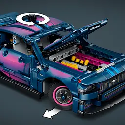 Конструктор LEGO Technic Тюнінг-гараж з автомобілем Ford Mustang GT 973 ел. (42236) - мініатюра 12