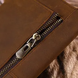 Тонкий чоловічий гаманець з натуральної вінтажної шкіри 21296 Vintage коричневий - мініатюра 10
