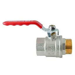Кран кульовий ГШВ Koer Extreme KE.215-32 - 1 1/4" FM ручка "важіль" червона KR5753 - мініатюра 5